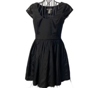 Arden B Little black dress with sequin cap sleeves size small